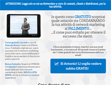 Tablet Screenshot of effettoleva.com